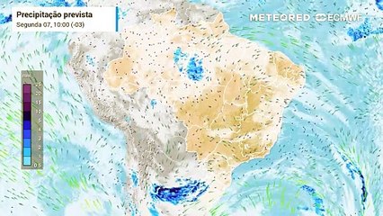 Tải video: Previsão de chuva e nebulosidade até Quarta-feira (09).