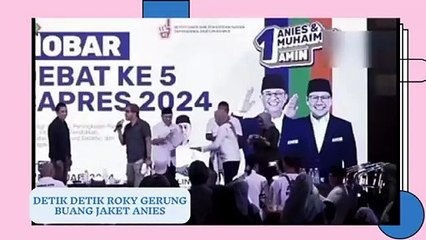 Roky Gerung buang jaket Anies ahok kritik jokowi gibran  tanda tanda apa ya  bijaklah dengan media
