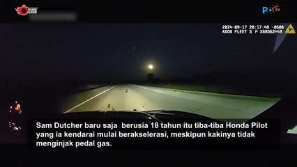 Momen Petugas Kepolisian Menghentikan Mobil Kecepatan Tinggi di Amerika