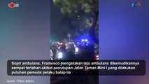 Ambulans Terhambat Balap Liar di Jalan Taman Mini 1 Cipayung Jakarta Timur