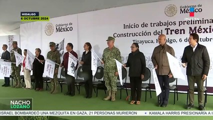 Sheinbaum da el banderazo de salida para la construcción del tren México-Pachuca