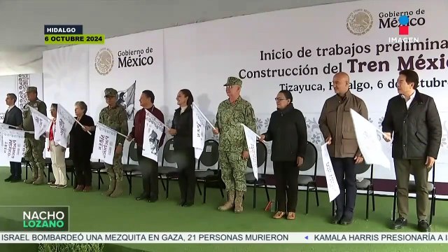 Sheinbaum da el banderazo de salida para la construcción del tren México-Pachuca