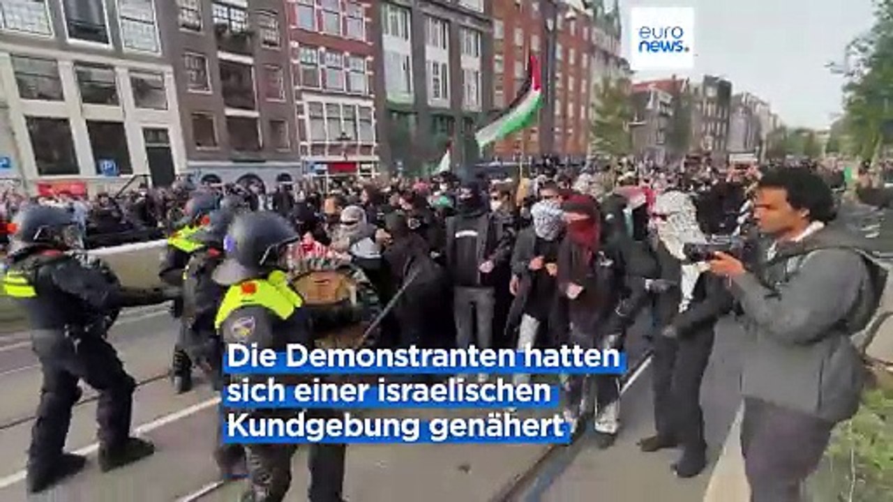 Amsterdam: Gewalt bei Demonstrationen am Gedenktag zum 7. Oktober