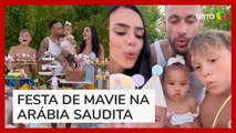 Biancardi e Neymar mostram detalhes de aniversário da filha em resort de luxo