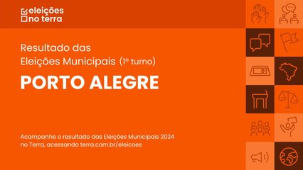Resultado do 1° turno das Eleições 2024 em Porto Alegre/RS