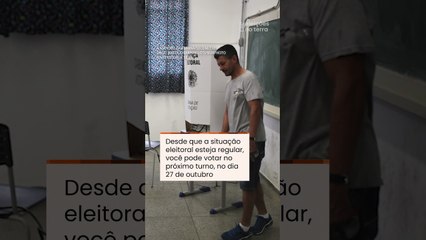 Não votei no primeiro turno, posso votar no segundo turno? #shorts