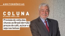 Previsão de volta das chuvas ao Brasil derruba preços do café, açúcar e soja nas bolsas