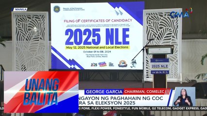 Huling araw ngayon ng paghahain ng COC at Con-Can para sa Eleksyon 2025 | Unang Balita
