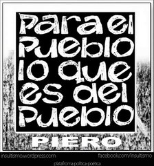 PARA EL PUEBLO LO QUE ES DEL PUEBLO