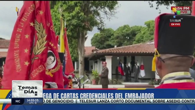 Los embajadores de Japón y Alemania son recibidos por autoridades de Venezuela para la entrega de cartas credenciales