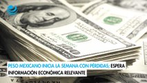 Peso mexicano inicia la semana con pérdidas; espera información económica relevante