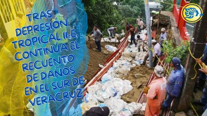 Tras Depresión Tropical 11-E, continúa el recuento de daños en el sur de Veracruz