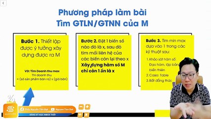 Bài 20 Bài toán thực tế ứng dụng GTLN - GTNN