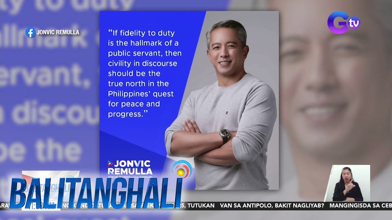 Dating Cavite Gov. Jonvic Remulla, nanumpa na bilang bagong Kalihim ng ...