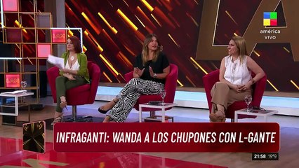 Se viraliza una foto de Wanda Nara y L-Gante a los besos