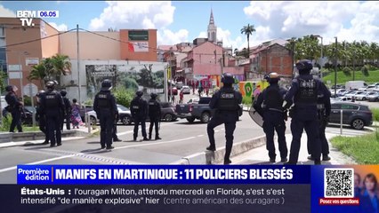 Скачать видео: Martinique: 11 policiers blessés lors d'affrontements avec des manifestants contre la vie chère