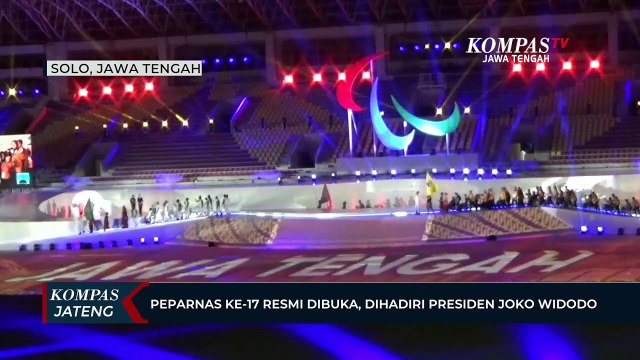 Peparnas Ke-17 Resmi Dibuka, Dihadiri Presiden Joko Widodo
