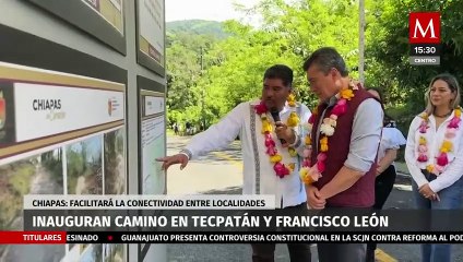 Rutilio Escandón inaugura camino que conecta Adolfo Ruiz Cortines a San Miguel La Sardina en Chiapas