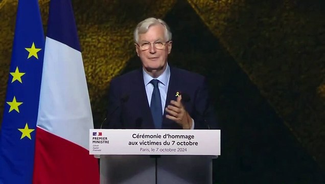 Le nom d'Emmanuel Macron, cité par le Premier Ministre Michel Barnier, fortement hué hier soir lors de la cérémonie d’hommage aux victimes du 7 octobre
