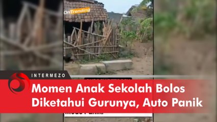 Momen Anak Sekolah Bolos Diketahui Gurunya, Auto Panik