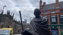 Manchester statues: Mahatma Gandhi