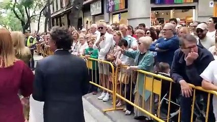 La delegació de Compromís entre xiulets a la processó cívica