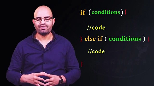 ( #5 ) تعلم لغة البرمجة جافا من الصفر - الدرس 5 - الشروط في لغه البرمجه الجافا