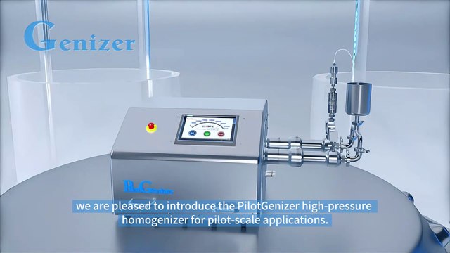 PilotGenizer High-Pressure Microfluidic Homogenizer for Pharmaceuticals Drug Delivery