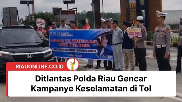 Ditlantas Polda Riau Gencar Kampanye Keselamatan di Tol, Tekan Angka Kecelakaan