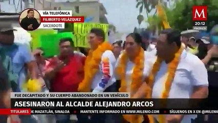 "Alejandro Arcos estaba convencido de lograr una paz": Filiberto Velázquez