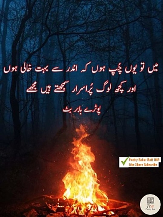 Our kuch log por israr samajte hai .... Urdu poetey shayari states