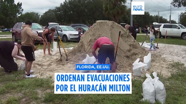Florida emite órdenes de evacuación mientras el huracán Milton se aproxima