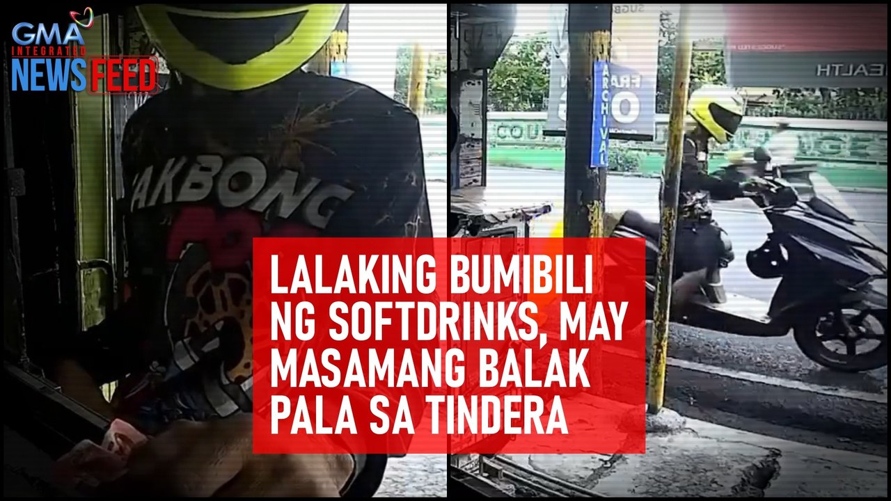 Lalaking bumibili ng softdrinks, may masamang balak pala sa tindera | GMA Integrated Newsfeed