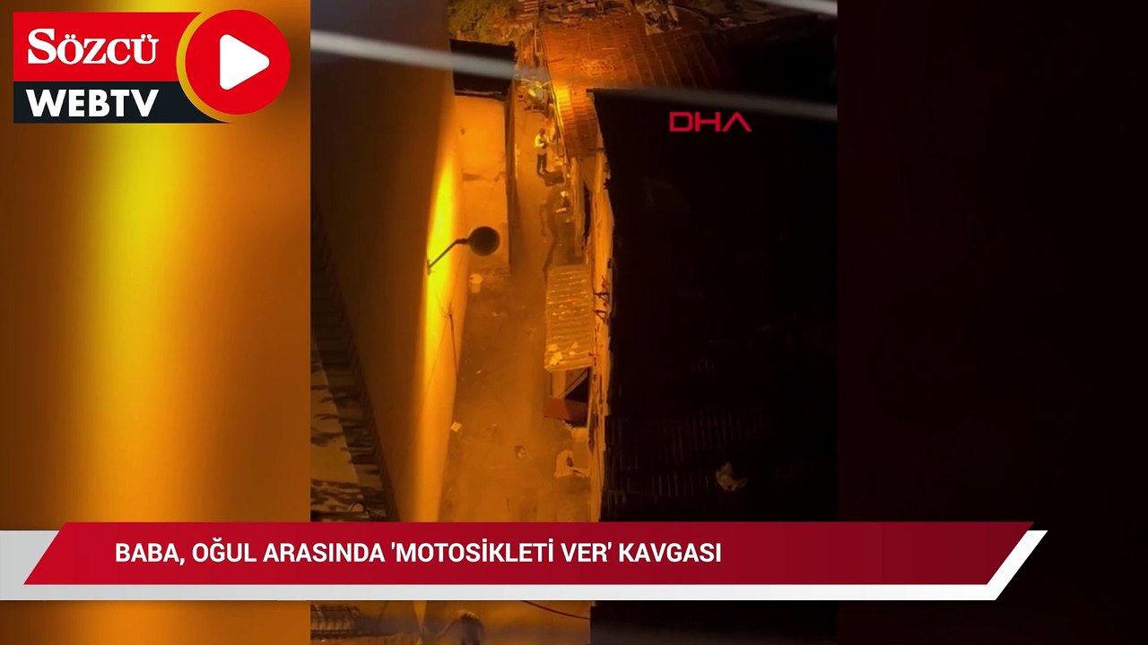 Beyoğlu'nda baba oğul arasında 'Motosikleti ver' kavgası