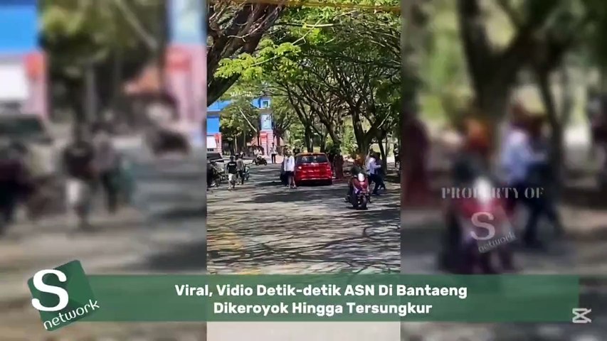 VIDEO: Detik-detik Pengeroyokan Pria Diduga Berseragam Dinas Perhubungan di Bantaeng