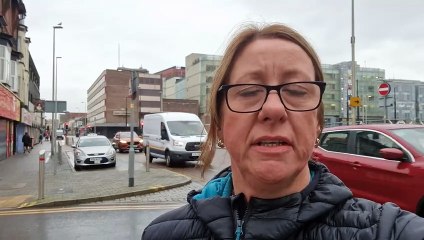 Crime: Dickson Road, Blackpool where a man was hit over the head with a glass bottle