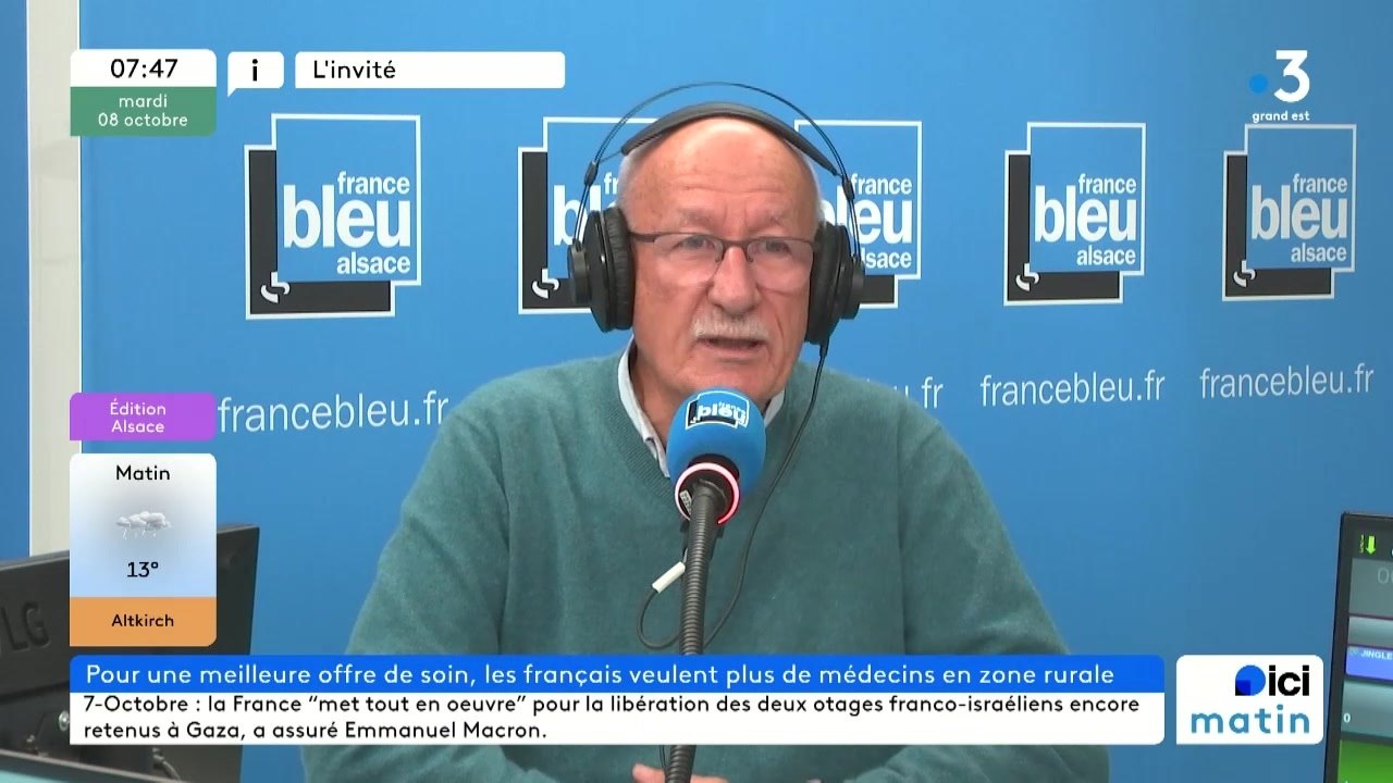 Dr Claude Bronner, président de l'union régionale des médecins libéraux dans le Grand Est
