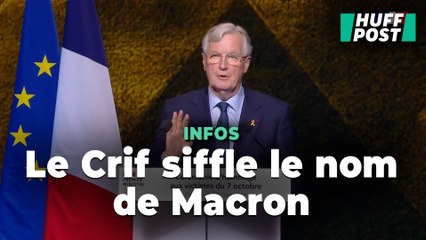 Download Video: Le nom de Macron hué lors du discours de Barnier à la cérémonie d’hommage du 7-Octobre