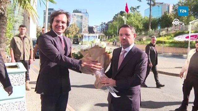 İstanbul Cumhuriyet Başsavcısı Akın Gürlek'e karşılama töreni