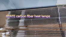 220v 1500w 1500mm infrared carbon fiber heating lamps