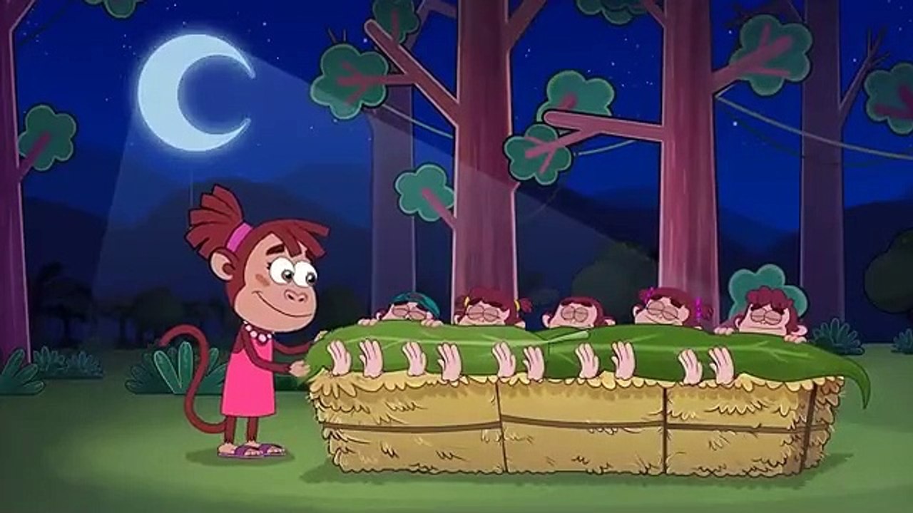 Five Little Monkeys  _  Count to Five Song  _  Blue Bagoo - English Kids Songs & Nursery Rhymes