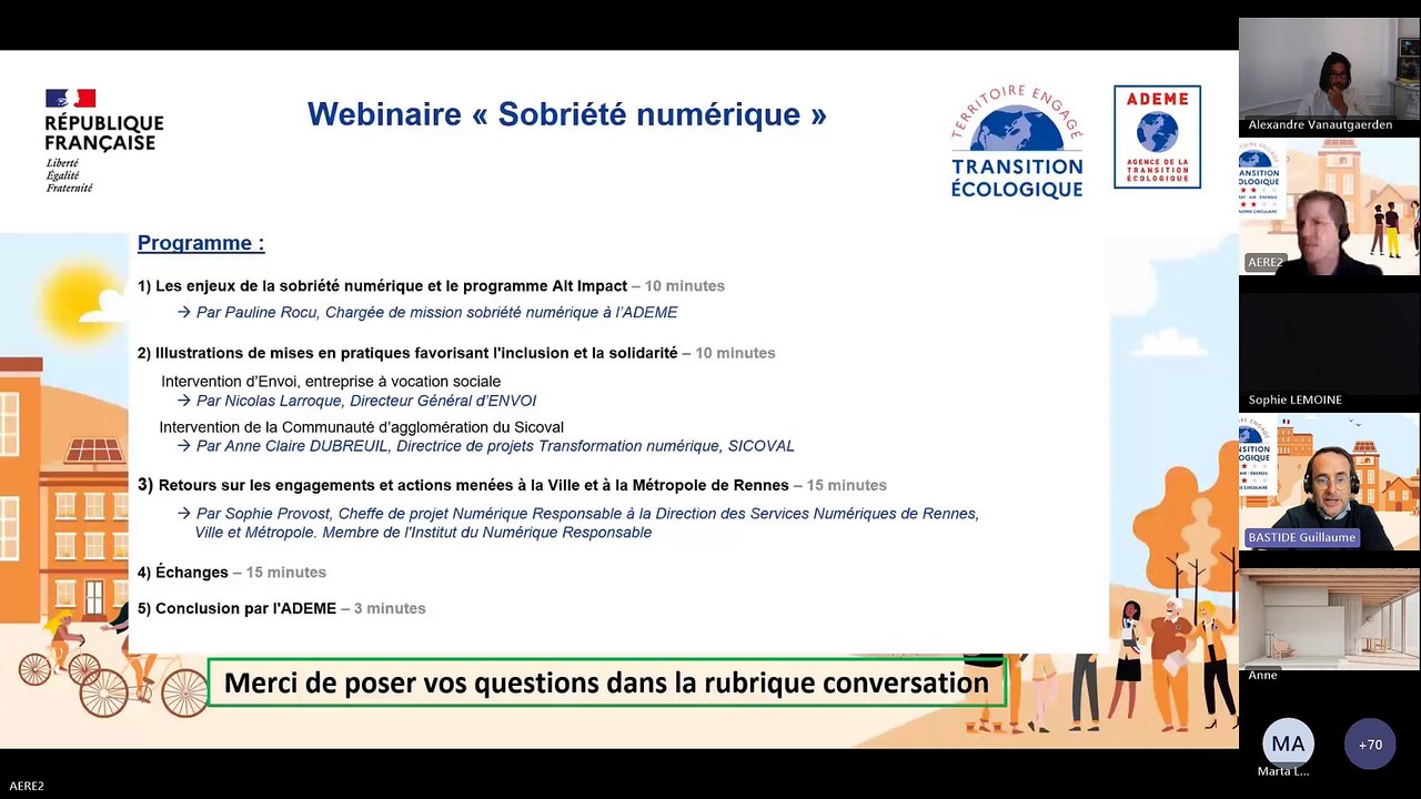 Webinaire ADEME Territoire Engagé "Comment engagé votre collectivité dans la sobriété numérique ?"