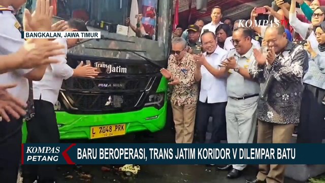 Baru Beroperasi, Trans Jatim Rute Surabaya-Bangkalan Dilempar Batu