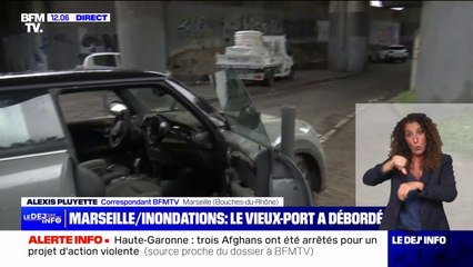 "Je suis monté sur le toit de ma voiture": cet habitant de Marseille s'est retrouvé piégé par la montée rapide de l'eau