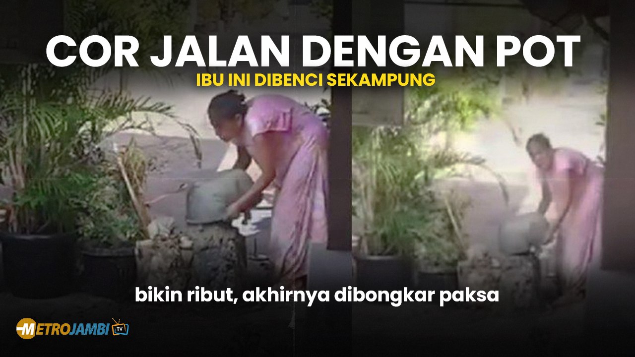 Dimusuhi Sekelurahan, Tetangga Arogan ini Cor Jalan Demi Parkir Mobil Anaknya