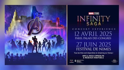 Le ciné-concert Marvel Infinity Saga débarque en France (teaser)