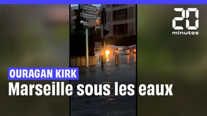 Ouragan Kirk : Marseille sous les eaux #shorts