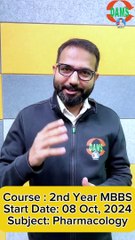 Pharmacology | 2nd Year MBBS Live Class On eMedicoz App || Dr. Dinesh Yadav