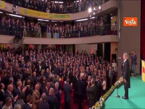 Mattarella all'80esimo anniversario di Coldiretti accolto da una standing ovation