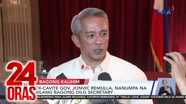 Ex-Cavite Gov. Jonvic Remulla, nanumpa na bilang bagong DILG secretary | 24 Oras